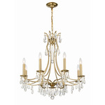 Cedar Chandelier - Vibrant Gold / Hand-Cut Crystal