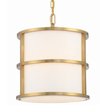 Hulton Pendant - Luxe Gold / White