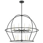 Abbott Cage Chandelier - Black