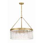 Emory Chandelier - Modern Gold / Clear