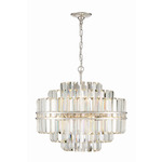 Hayes Chandelier - Polished Nickel / Crystal