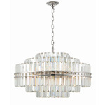 Hayes Chandelier - Polished Nickel / Crystal