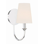 Payton Wall Sconce - Polished Chrome / White