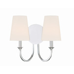 Payton Wall Sconce - Polished Chrome / White