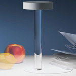 TeTaTet Flute Portable Table Lamp - Clear / Matte White