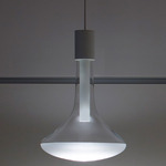 Cathode Pendant - Matte White / Clear / Frost