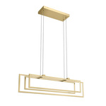 Jestin Linear Chandelier - Champagne Gold