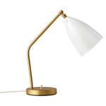 Grashoppa Desk Lamp - Brass / Glossy White
