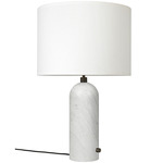 Gravity Table Lamp - White Marble / White