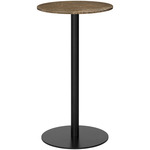 Gubi 1.0 Bar Table - Black / Brown Emperador Marble
