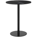 Gubi 1.0 Bar Table - Black / Black Marquina Marble