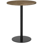Gubi 1.0 Bar Table - Black / Brown Emperador Marble