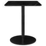 Gubi 1.0 Square Dining Table - Black / Black Marquina Marble