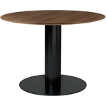 Gubi 2.0 Dining Table - Black / Walnut