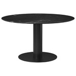 Gubi 2.0 Dining Table - Black / Black Marquina Marble