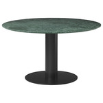 Gubi 2.0 Dining Table - Black / Green Guatemala Marble