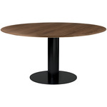 Gubi 2.0 Dining Table - Black / Walnut