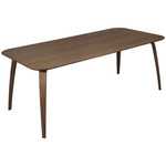 Gubi Rectangular Dining Table - Walnut / Walnut