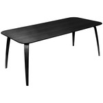 Gubi Rectangular Dining Table - Black Stained Ash / Black Stained Ash