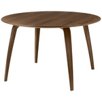 Gubi Round Dining Table - Walnut / Walnut