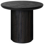 Moon Lounge Table - Black Stained Oak / Brown-Black Oak Veneer