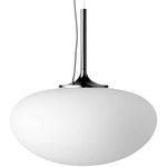 Stemlite Pendant - Black Chrome / Frosted