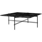 TS Square Coffee Table - Black / Black Marquina Marble