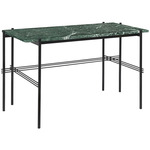 TS Desk - Black / Green Guatemala Marble
