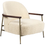 Sejour Armchair - Antique Brass / Walnut / Artemidor 001