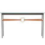 Equus Console Table - Dark Smoke / Modern Brass