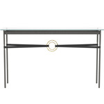 Equus Console Table - Natural Iron / Modern Brass