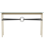 Equus Console Table - Soft Gold / Oil Rubbed Bronze