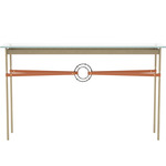 Equus Console Table - Soft Gold / Oil Rubbed Bronze