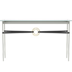 Equus Console Table - Sterling / Modern Brass