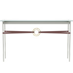 Equus Console Table - Sterling / Modern Brass