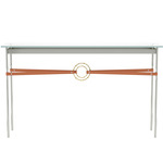Equus Console Table - Sterling / Modern Brass