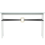Equus Console Table - Vintage Platinum / Modern Brass