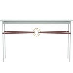 Equus Console Table - Vintage Platinum / Modern Brass