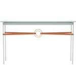 Equus Console Table - Vintage Platinum / Modern Brass