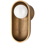 Nathan Wall Sconce - Aged Brass / Clear / White