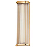 Newburgh Wall Sconce - Aged Brass / Clear