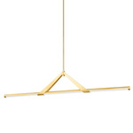 Jonas Linear Pendant - Aged Brass