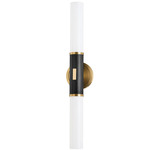 Crewe Bathroom Vanity Light - Aged Brass / Opal