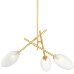 Alberton Chandelier - Aged Brass / Clear