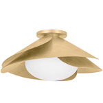 Brookhaven Ceiling Light - Vintage Gold Leaf / Opal