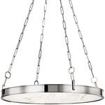 Kirby Chandelier - Polished Nickel / Alabaster