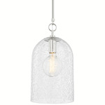 Belleville Pendant - Polished Nickel / Clear