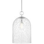 Belleville Pendant - Polished Nickel / Clear