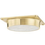 Greenwich Ceiling Light - Aged Brass / Alabaster