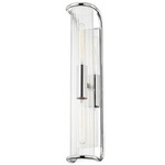 Fillmore Wall Sconce - Polished Nickel / Clear